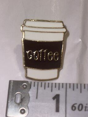 Coffee Latte Pin Brooch